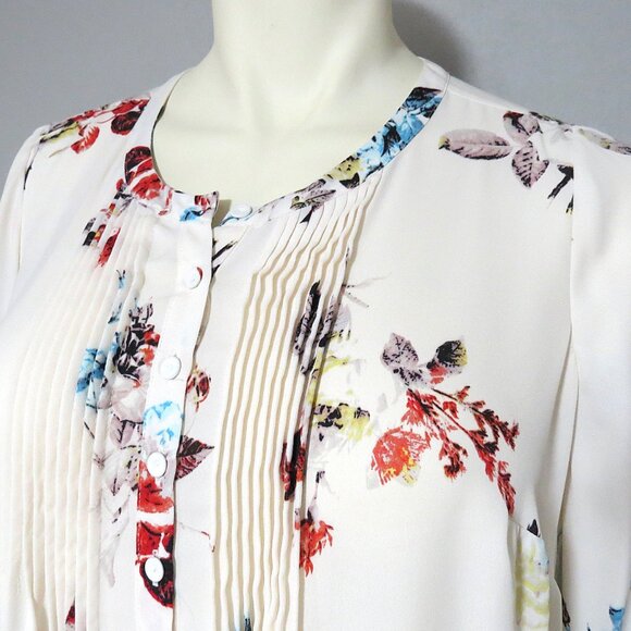 Daniel Rainn Pleated Blouse Women's size 1X - Picture 3 of 9